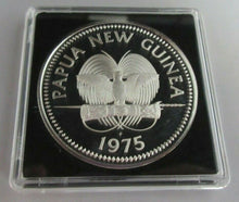 Load image into Gallery viewer, 1975 PAPUA NEW GUINEA NEW GUINEA EAGLE K5 SILVER PROOF 40mm COIN CAPSULE & BOX