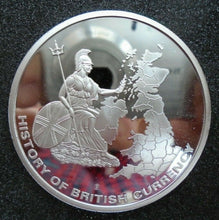 Load image into Gallery viewer, HISTORY OF BRITISH CURRENCY PROOF MEDALIONS & COINS GOLD AND SILVER PLATED