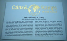 Load image into Gallery viewer, 1995 VICTORY IN EUROPE CELEBRATIONS TURKS & CAICOS BUNC 5 CROWN COIN COVER PNC