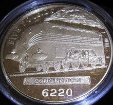 Load image into Gallery viewer, 2006 ROYAL MINT GOLDEN AGE OF STEAM TRAINS £5 SILVER PROOF COIN CHANNEL ISLANDS