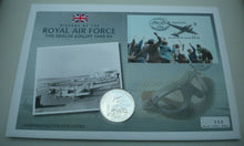 Load image into Gallery viewer, 2008 THE BERLIN AIRLIFT, HISTORY OF THE ROYAL AIR FORCE BUNC £5 COIN COVER PNC