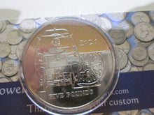Load image into Gallery viewer, 2004 GOLDEN AGE OF STEAM TRAINS £5 COIN CHANNEL ISLANDS BUnc SCARCE SET