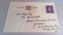 Load image into Gallery viewer, SELECTION QUEEN ELIZABETH II USED PRE-DECIMAL POSTCARD LETTER CARD & ENVELOPES