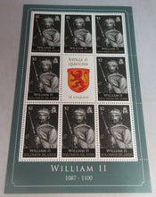 Load image into Gallery viewer, WILLIAM II HISTORY OF THE MONARCHY PNC, FIRST DAY COVER,STAMPS & INFORMATION SET