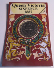 Load image into Gallery viewer, QUEEN VICTORIA 1837-1901 SIXPENCE RE-STRIKE COIN PACK