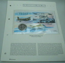 Load image into Gallery viewer, 1995 VE DAY 50TH ANNIVERSARY SILVER BUNC GIBRALTAR £5 COIN COVER PNC/INFO SHEET