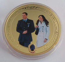 Load image into Gallery viewer, 2011 RAF CRANWELL GRADUATION APRIL 2008 GOLD PLATED COOK ISLANDS  $1 COIN/COA
