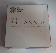 Load image into Gallery viewer, 2013 BRITANNIA FINE SILVER PROOF 1oz £2 TWO POUND COIN ROYAL MINT BOX AND COA C1
