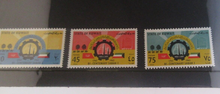 Load image into Gallery viewer, Sabah 1 State of Kuwait 8 Fils - 75 Fils 1962 4 Stamp Set MNH 1 Slightly Damaged
