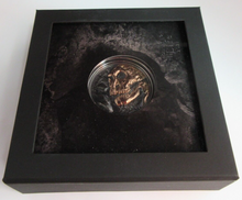 Load image into Gallery viewer, 2021 MONGOLIA EVOLUTION OF LIFE GUILDED HIGH RELIEF 500 TOGROG 1 OZ .999 COIN
