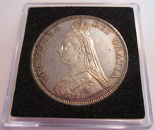 Load image into Gallery viewer, 1887 QUEEN VICTORIA DOUBLE FLORIN AFDC UNC MINTAGE 1084 LOVELY TONE
