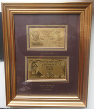 Load image into Gallery viewer, Pure Gold Banknotes £5 &amp; 10 Shillings L K O&#39;Brien Limited Edition No 988 Framed
