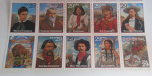 Load image into Gallery viewer, Legends of the West 20 x 29 Cents USA Stamps + Buffalo Bill Geronimo &amp; Sacagawea
