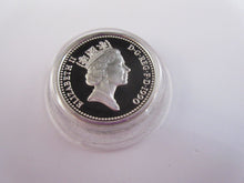 Load image into Gallery viewer, 1990 £1 ONE POUND SILVER PROOF COIN WELSH LEEK ROYAL MINT BOX &amp; COA
