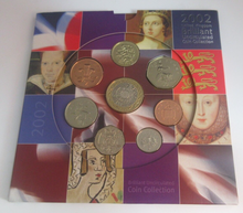 Load image into Gallery viewer, 2002 United Kingdom Coinage Year Set Brilliant Uncirculated 8 Coin Pack
