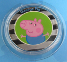 Load image into Gallery viewer, PEPPA PIG SILVER PLATED COMMEMORATIVE COLLECTION  IN PACK COMPLETE 6 MEDALS
