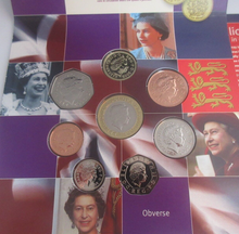 Load image into Gallery viewer, 2002 United Kingdom Coinage Year Set Brilliant Uncirculated 8 Coin Pack
