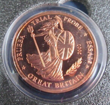Load image into Gallery viewer, 2002 EURO GREAT BRITAIN TRIAL EIGHT COIN SET
