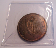 Load image into Gallery viewer, 1968 IRELAND ONE PENNY EIRE 1d UNC WITH SOME LUSTRE IN CLEAR FLIP
