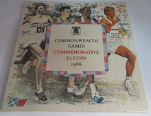 Load image into Gallery viewer, 1986 COMMONWEALTH GAMES COMMEMORATIVE TWO POUND COIN PACK
