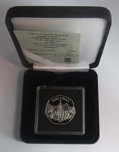 Load image into Gallery viewer, 1982 Christmas Tree Carolling Isle of Man Silver Proof 50p Coin Box &amp;COA
