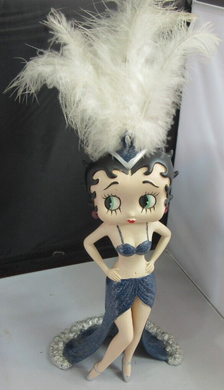 2010 BETTY BOOP SHOWGIRL FIGURINE 12 INCHES PLUS FEATHERS