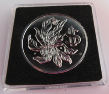 Load image into Gallery viewer, 1972 CAYMAN ISLANDS  POINCIANA FLOWER SILVER PROOF $1 DOLLAR
