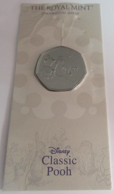 2020 PIGLET BU FIFTY PENCE IN SEALED ROYAL MINT CARD