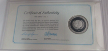 Load image into Gallery viewer, 1976 UNPA 25th Anniversary First Edition United Nations Silver Proof Medal
