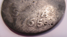 Load image into Gallery viewer, 1765 2 STUIVERS WEST FRIESLAND .583 SILVER COIN PRIVY MARK HERRING BUSS
