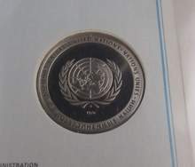 Load image into Gallery viewer, 1976 Promoting Understanding First Edition United Nations Silver Proof Medal
