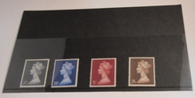 Load image into Gallery viewer, 1969 QUEEN ELIZABETH II 4 LARGE HIGH VALUE STAMPS MLH £1 * 10/-* 5/- &amp; 2/6
