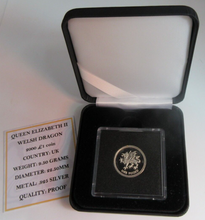 Load image into Gallery viewer, 2000 £1 QUEEN ELIZABETH II WELSH DRAGON SILVER PROOF ONE POUND COIN BOX &amp; COA
