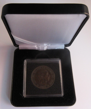 Load image into Gallery viewer, 1878 ALFONSO XII CINCO CENTIMOS COIN GEM UNC SPAIN BEAUTIFULLY BOXED
