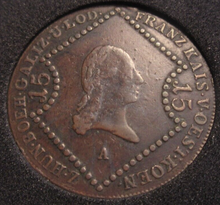 Load image into Gallery viewer, 1807 FRANZ I AUSTRIA 15 KREUTZER COIN AUNC BEAUTIFULLY BOXED
