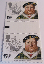 Load image into Gallery viewer, 1982 MARITIME HERITAGE DECIMAL STAMPS GUTTER PAIRS MNH IN STAMP HOLDER
