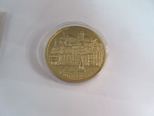 Load image into Gallery viewer, FRIEDRICH FRANZ II CITY VIEWS ROSTOCK STANDEHAUS GOLD PLATED PROOF MEDAL &amp; COA
