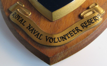 Load image into Gallery viewer, ROYAL NAVAL VOLUNTEER RESERVE WOODEN &amp; PAINTED WALL PLAQUE
