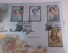Load image into Gallery viewer, Queen Elizabeth Queen Mother Simon Bowes Lyon Isle of Man 2002 1 Crown Coin PNC
