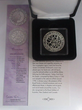 Load image into Gallery viewer, 2003 God Save the Queen Golden Jubilee 1oz Silver Proof £5 UK Coin BoxCOA
