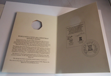 Load image into Gallery viewer, 1981 QEII CHRISTMAS COLLECTION IOM BC MARK DIAMOND FINISH 50P COIN CARD BOX &amp;COA
