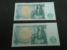 Load image into Gallery viewer, Bank of England SOMERSET UNC One Pound 2x £1 Banknotes  Consecutive Numbers DW09
