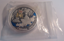 Load image into Gallery viewer, QUEEN ELIZABETH II CANADA 90TH BIRTHDAY SILVER PLATED MEDAL &amp; CAPSULE
