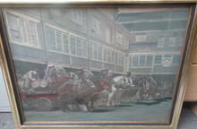 Load image into Gallery viewer, Whitbread Brewery London Chiswell Street Limited Print A J Munnings + Gold Frame
