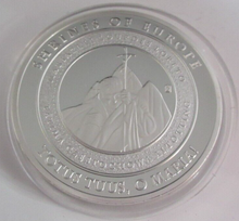 Load image into Gallery viewer, 2011 SHRINES OF EUROPE TOTUS TUUS OH MARIA SILVER PLATED PROOF MEDAL &amp; COA
