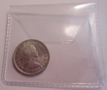 Load image into Gallery viewer, QUEEN ELIZABETH II 6d SIXPENCE 1963 .500 SILVER COIN AUNC AUSTRALIA &amp; CLEAR FLIP
