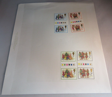 Load image into Gallery viewer, 1978 CHRISTMAS GUTTER PAIRS MNH WITH TRAFFIC LIGHTS WITH ALBUM SHEET
