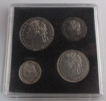 Load image into Gallery viewer, 1823 Maundy Money George IV 1d - 4d 4 UK Coin Set In Quadrum Box EF - Unc
