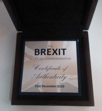 Load image into Gallery viewer, 2020 Brexit Houses of Parliament Fine Silver Proof Medal Box&amp;COA
