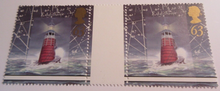 Load image into Gallery viewer, 1998 LIGHTHOUSES DECIMAL STAMPS GUTTER PAIRS MNH IN STAMP HOLDER
